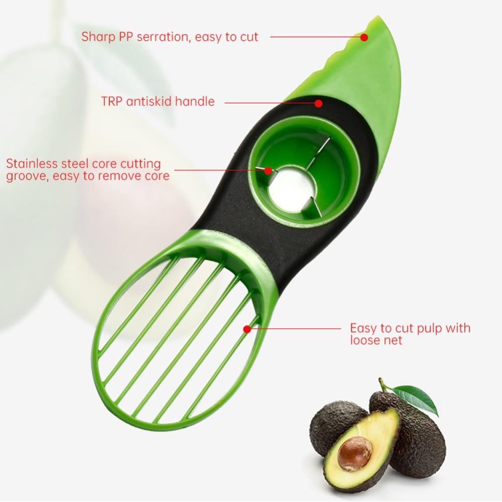 Instrument pentru curatat si feliat avocado