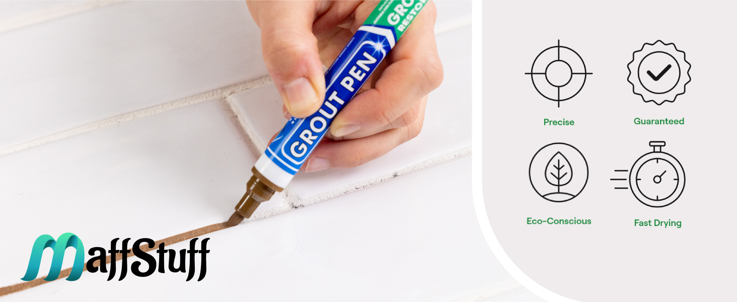 Маркер с перманентна коригираща паста за покриване на фуги или дупки в пясъчник, плочки и мрамор