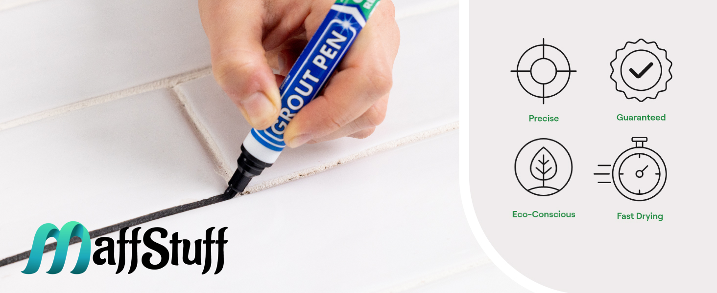 Маркер с перманентна коригираща паста за покриване на фуги или дупки в пясъчник, плочки и мрамор